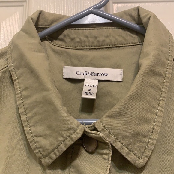 CROFT&BARROW LIGHT GREEN JACKET SIZE M - Picture 2 of 2
